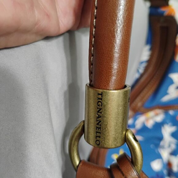 TIGNANELLO Fabric Canvas Tote Shoulder Bag - Picture 15 of 15